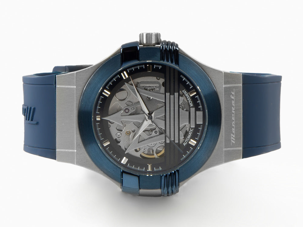 Maserati Potenza Automatik Uhr, Blau, 40 mm, Shapir-Glas, R8821108035