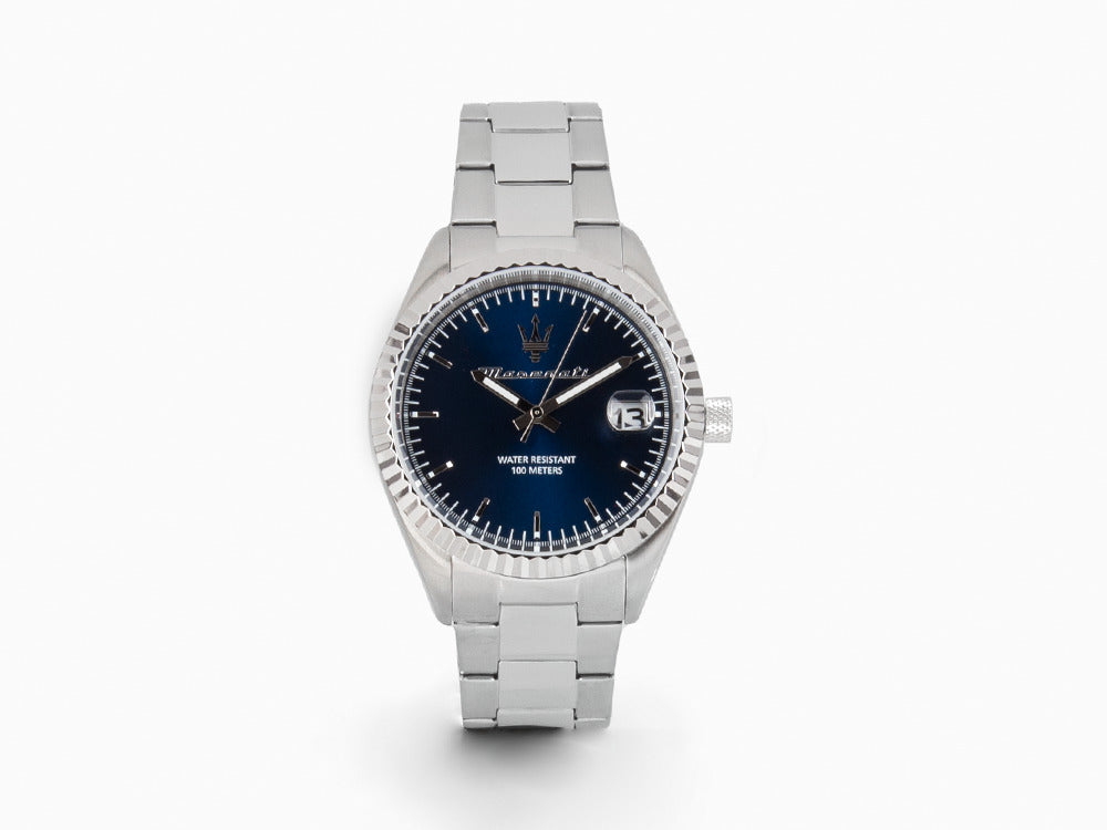 Maserati Competizione Quartz Uhr, Blau, 43 mm, Mineral Glas R8853100029