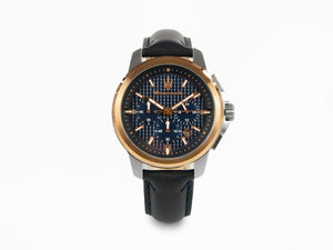 Maserati Successo Quartz Uhr, PVD Rose Gold, Blau, 44 mm, R8871621015