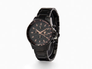 Maserati Sfida Quartz Uhr, PVD, Schwarz, 44 mm, Mineral Glas, R8873640011