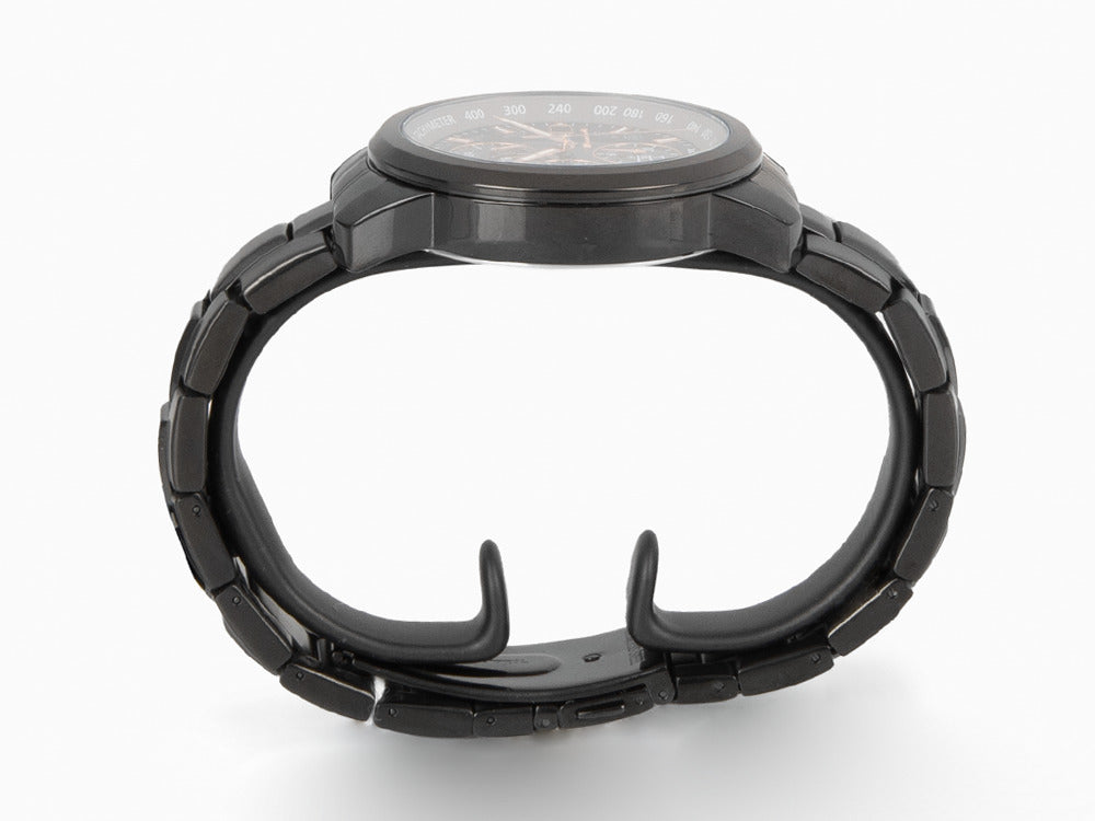 Maserati Successo Quartz Uhr, PVD Gun Metal, Schwarz, 44 mm, R8873645001