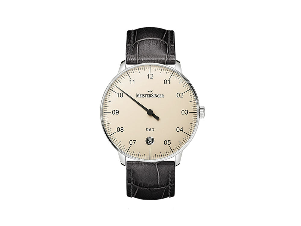 Meistersinger Neo Ivory Automatik Uhr, 36 mm, Schwarz, NE903N-SG01