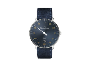 Meistersinger Neo Plus Automatik Uhr, ETA 2824-2, 40 mm, Blau, Tag, NE417G-SV04