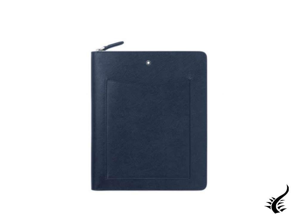 Montblanc Sartorial Notebookhalter, Leder, Blau, Der Reißverschluss, 128663