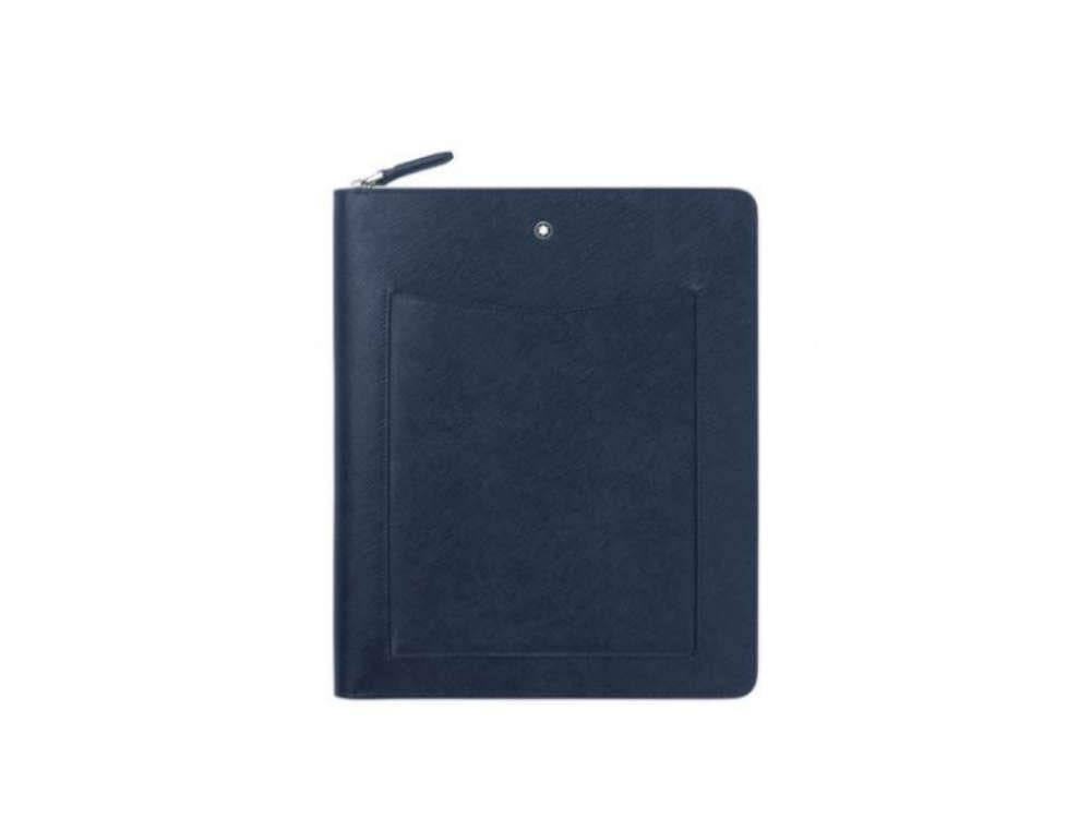 Montblanc Sartorial Notebookhalter, Leder, Blau, Der Reißverschluss, 128663
