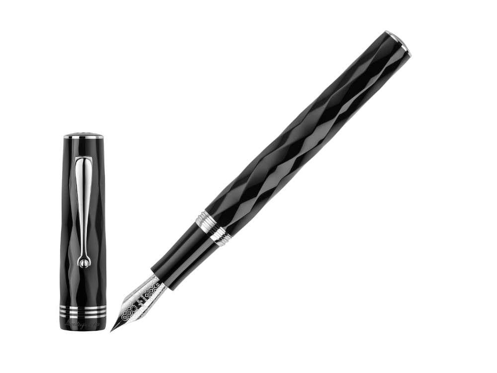 Montegrappa Brenta Füllfederhalter, Edelharz, Schwarz, ISRBT-IC