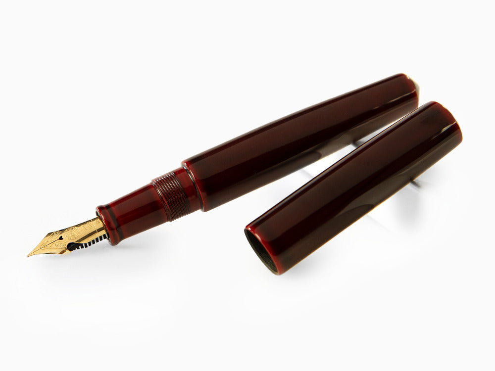 Nakaya Cigar Piccolo Aka-Tamenuri Füllfederhalter, 14k Gold, Elastic Nib