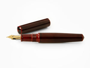 Nakaya Cigar Piccolo Aka-Tamenuri Füllfederhalter, 14k Gold, Elastic Nib