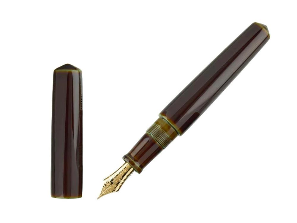 Nakaya Cigar Füllfederhalter Piccolo, Heki-Tamenuri, Ebonite, Music