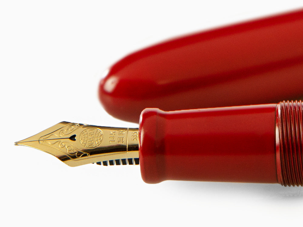 Nakaya Cigar Portable Shu-nurippanashi Füllfederhalter Ebonite, 17mm