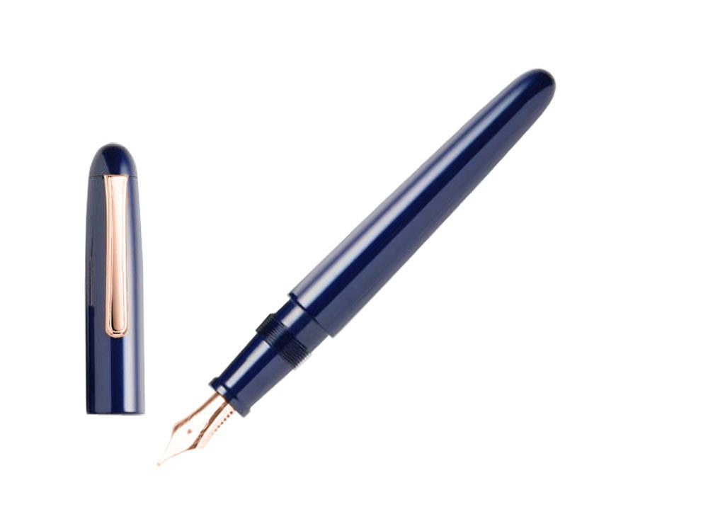 Nakaya Writer Füllfederhalter Kikyo, Portable, Ebonite, Roségold