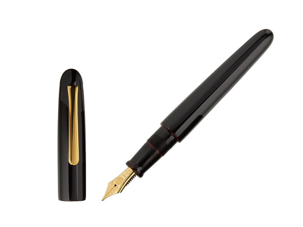 Nakaya Writer Füller, Kuro Tamenuri, Naturkautschuk und Urushi Lack