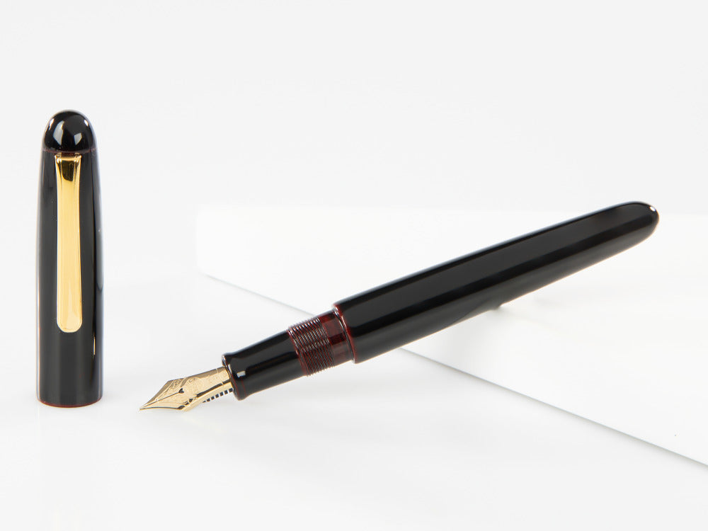 Nakaya Writer Füller, Kuro Tamenuri, Naturkautschuk und Urushi Lack