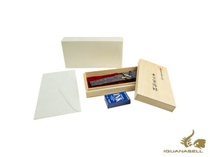 Nakaya Cigar Long Füllfederhalter, Midori-Ishime, Ebonite, 14k Gold