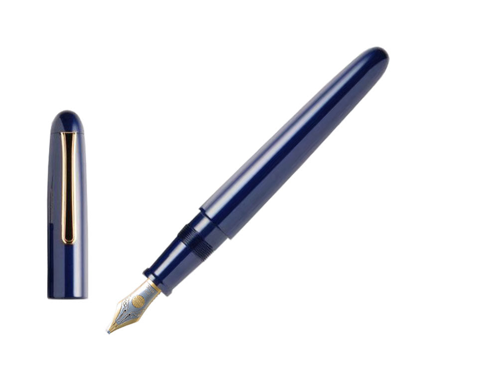 Nakaya Writer Füllfederhalter Kikyo, Portable, Ebonite, Vergoldet