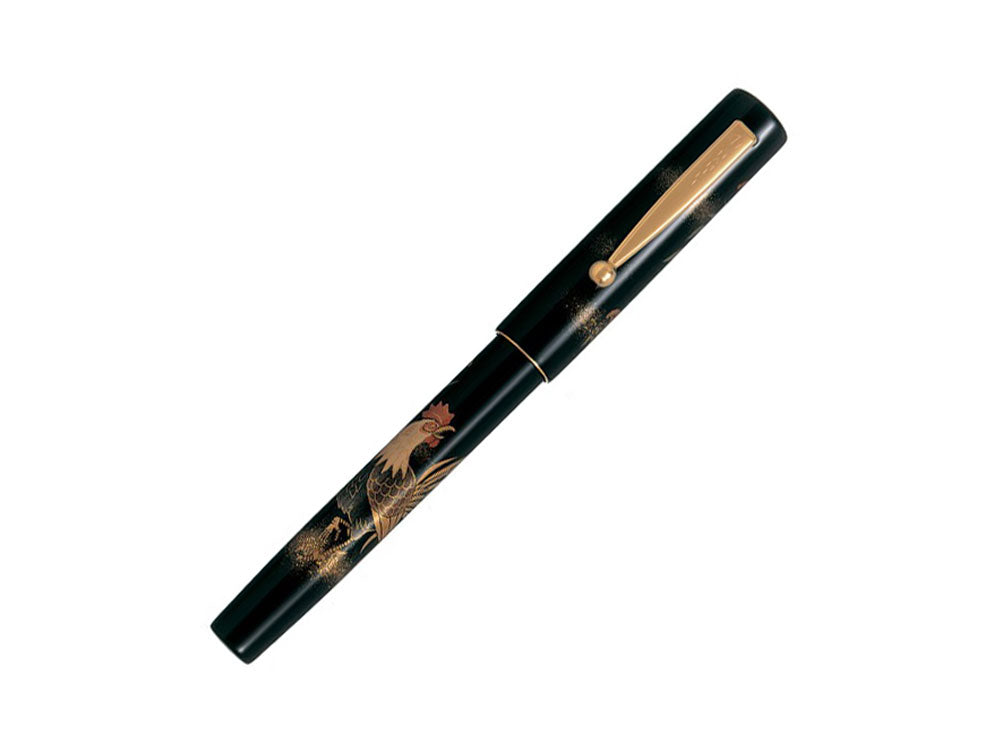 Namiki Yukari Zodiac Rooster Füllfederhalter, Urushi Lack, FNV-20M-TO