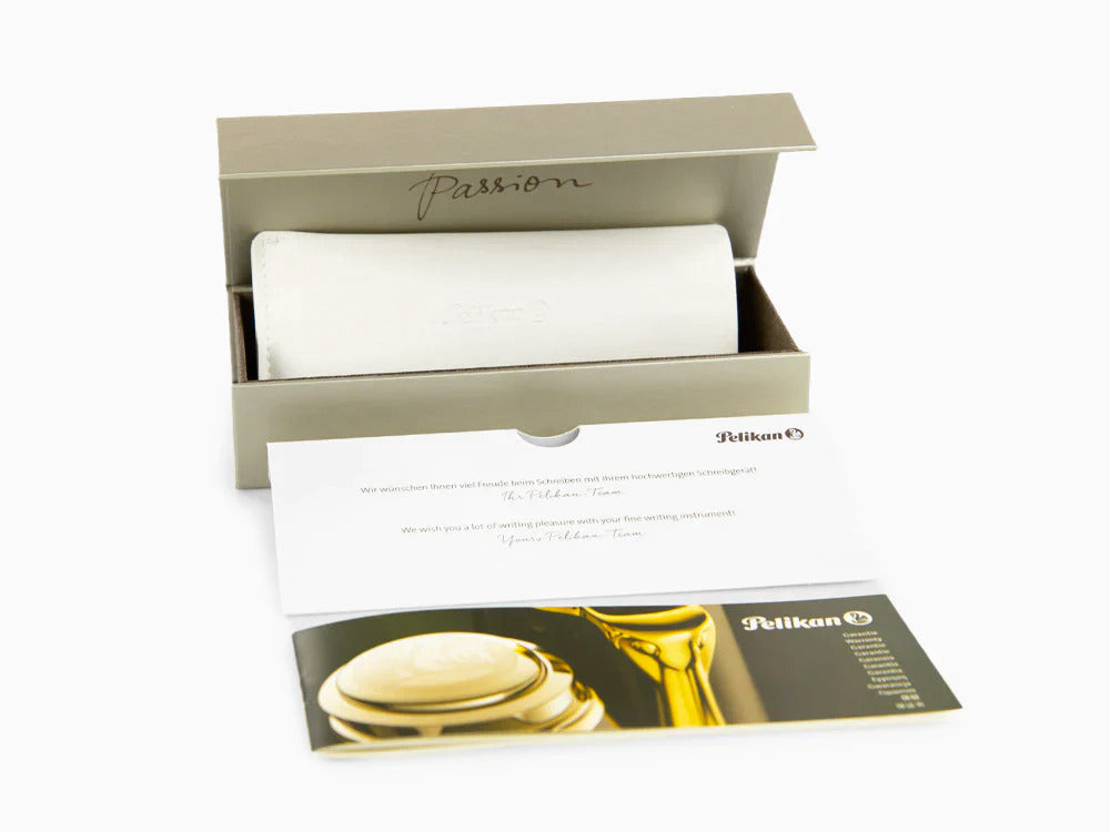 Pelikan R400 Roller, Schwarzes Edelharz, Vergoldete Beschläge, 987958