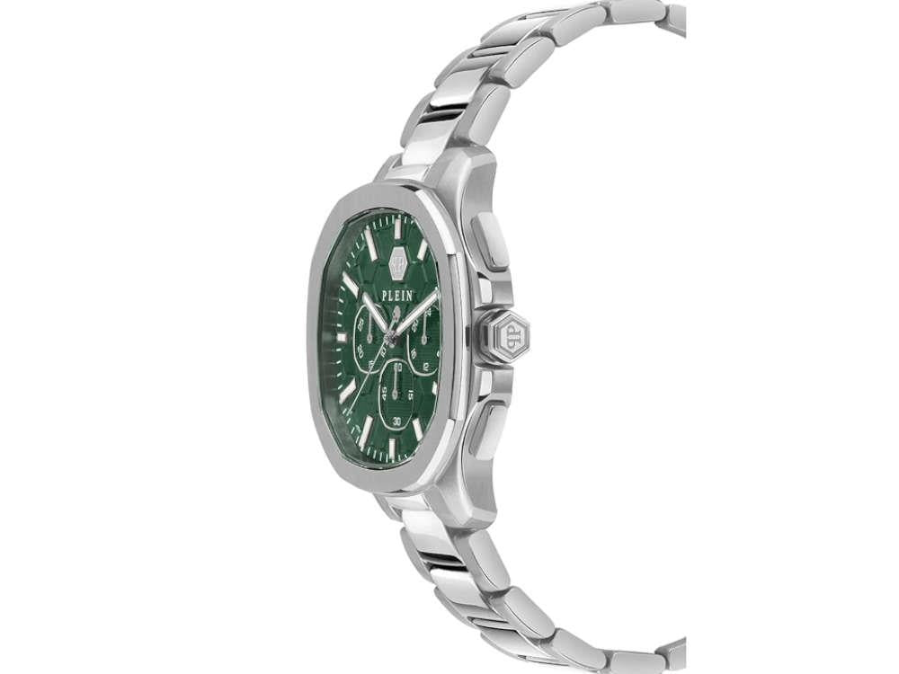 Philipp Plein 44 mm Quartz Uhr, Grün, Mineral Glas, PWSAA0223