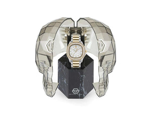 Philipp Plein Plein Philipp Lady Quartz Uhr, PVD Gold, Weiss, 38 mm, PWTAA0523