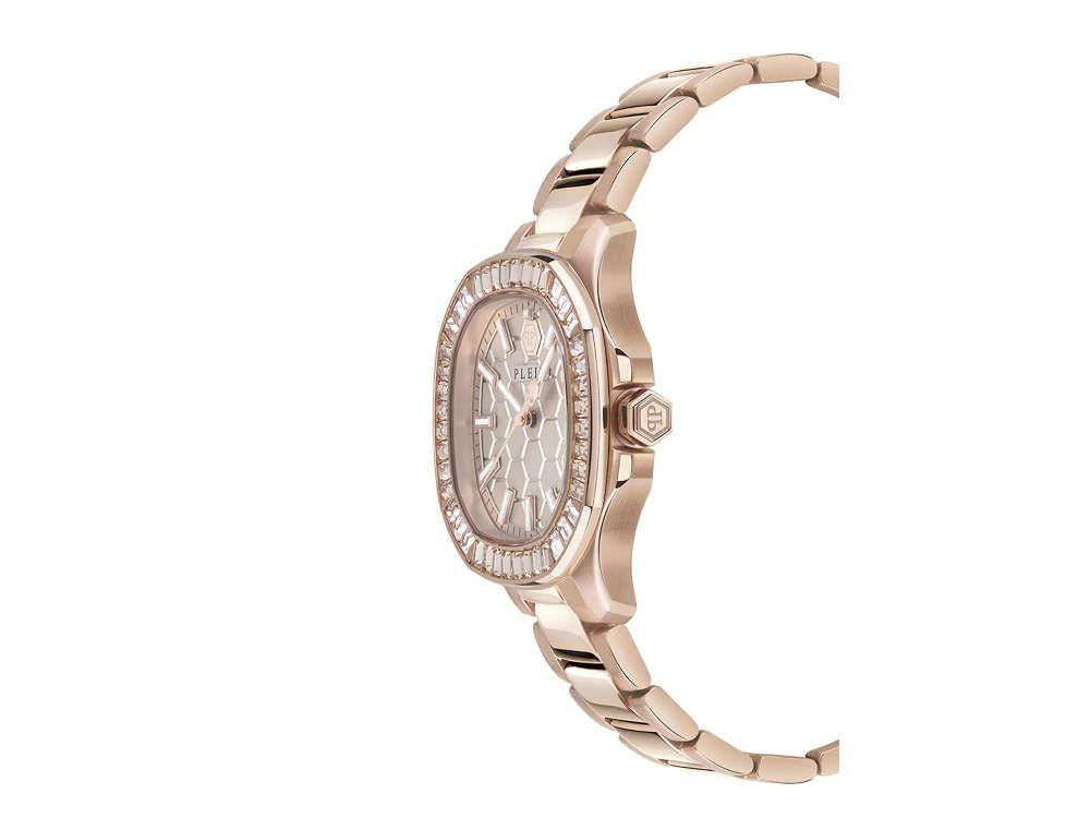 Philipp Plein Lady Quartz Uhr, PVD Rose Gold, Taupe, 38 mm, PWTAA0723