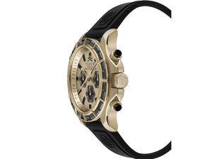 Philipp Plein Nobile Racing Quartz Uhr, PVD Gold, Golden, 43 mm, PWVAA0223