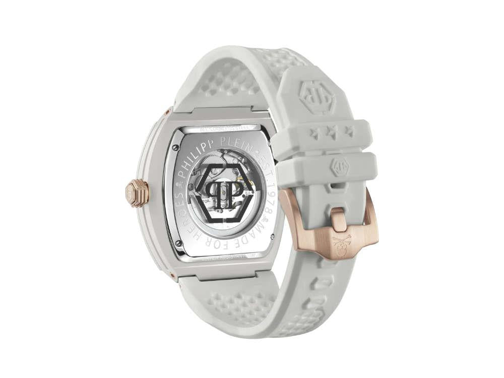 Philipp Plein The Skeleton Ecoceramic Automatik Uhr, Grau, 44 mm, PWVBA0123