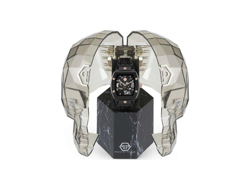 Philipp Plein The Skeleton Ecoceramic Automatik Uhr, Schwarz, 44 mm, PWVBA0523