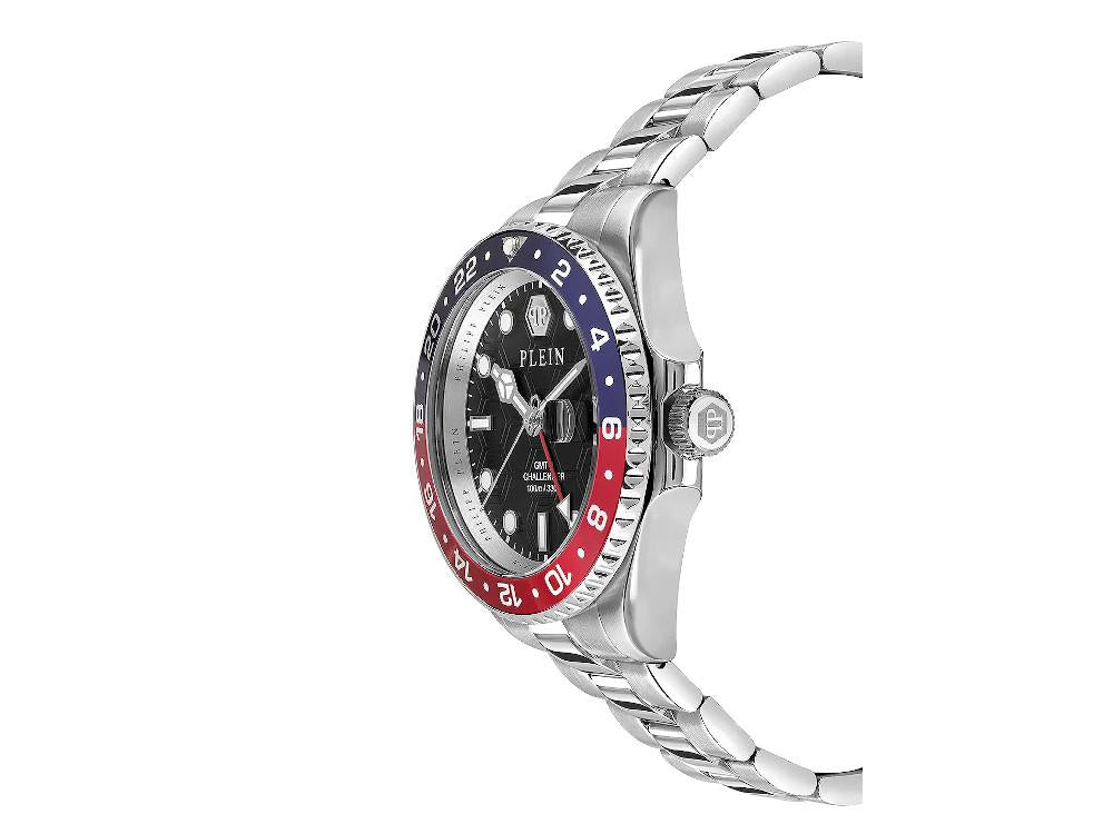 Philipp Plein GMT-I Challenger Quartz Uhr, Schwarz, 44 mm, PWYBA0223