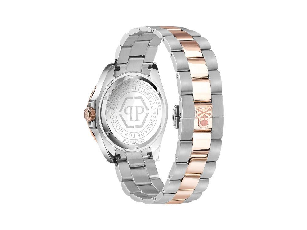 Philipp Plein GMT-I Challenger Quartz Uhr, Grün, 44 mm, Mineral Glas, PWYBA0623