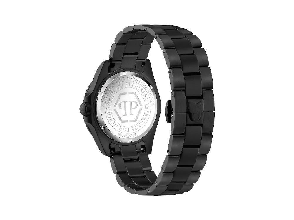 Philipp Plein GMT-I Challenger Quartz Uhr, PVD, Schwarz, 44 mm, PWYBA0923