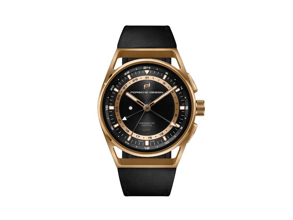 Porsche Design 1919 Globetimer UTC Automatik Uhr, 18k Gold, 6023.4.06.004.07.2