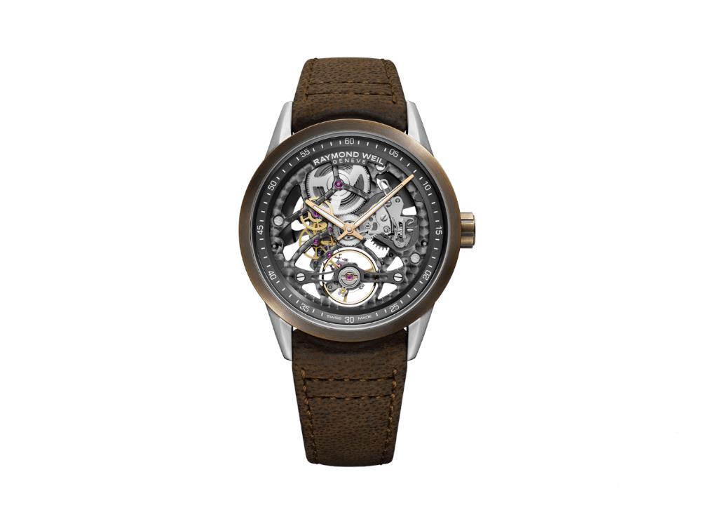 Raymond Weil Freelancer Automatik Uhr, Kupfer, 42 mm, 10 atm, 2785-SBC-60000