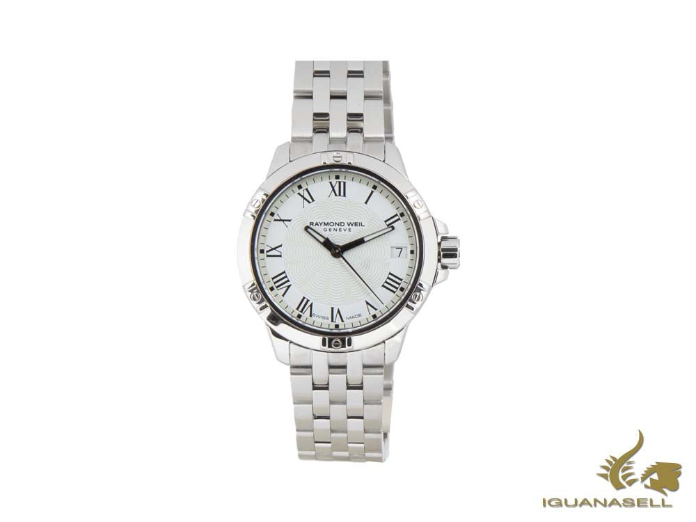 Raymond Weil Tango Ladies Quartz Uhr, Weiss, 30mm, Tag-Anzeige, 5960-ST-00300