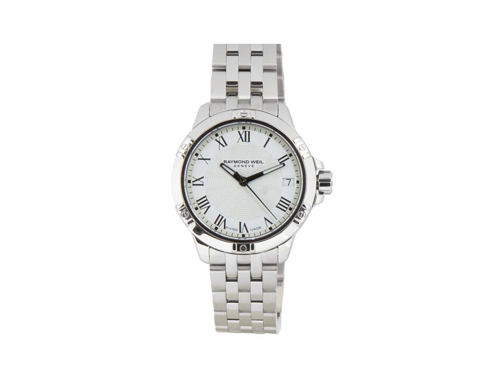 Raymond Weil Tango Ladies Quartz Uhr, Weiss, 30mm, Tag-Anzeige, 5960-ST-00300