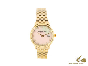 Raymond Weil Toccata Ladies Quartz Uhr, PVD Gold, Perlmutt, 29mm, 5985-P-97081