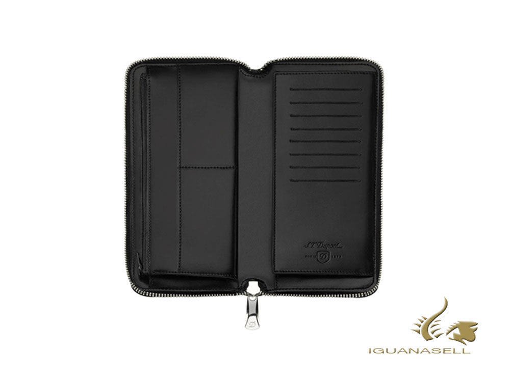 S.T. Dupont Line D Brieftasche, Schwarz, Leder, 10 Karten, RFID, 180044