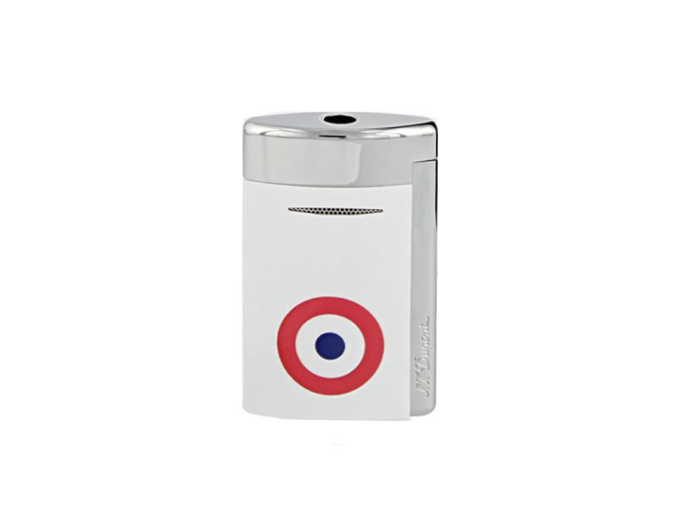 S.T. Dupont Minijet Feuerzeug, Chrom, Lack, Weiss, 010802