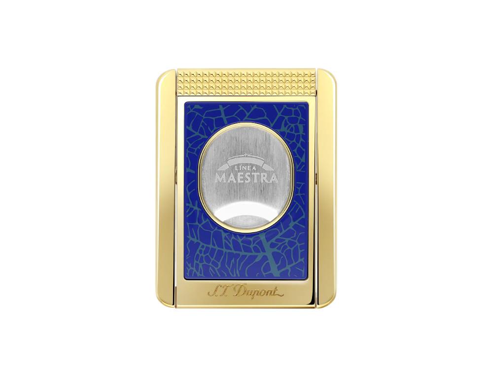 S.T. Dupont Línea Maestra Zigarrenschneider, Messing, Blau, 003495