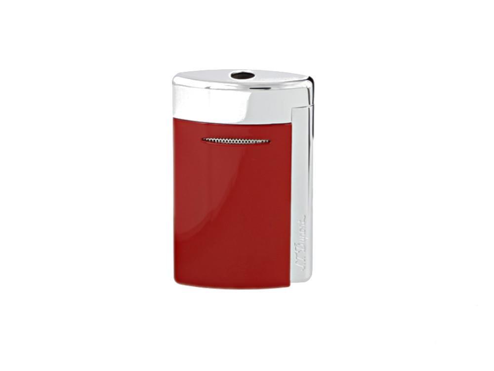 S.T. Dupont Minijet Feuerzeug, Chrom, Rot, Lack, 010803