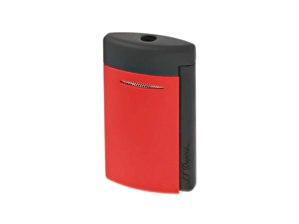 S.T. Dupont Minijet Matte Black & Red Feuerzeug, PVD, 010849