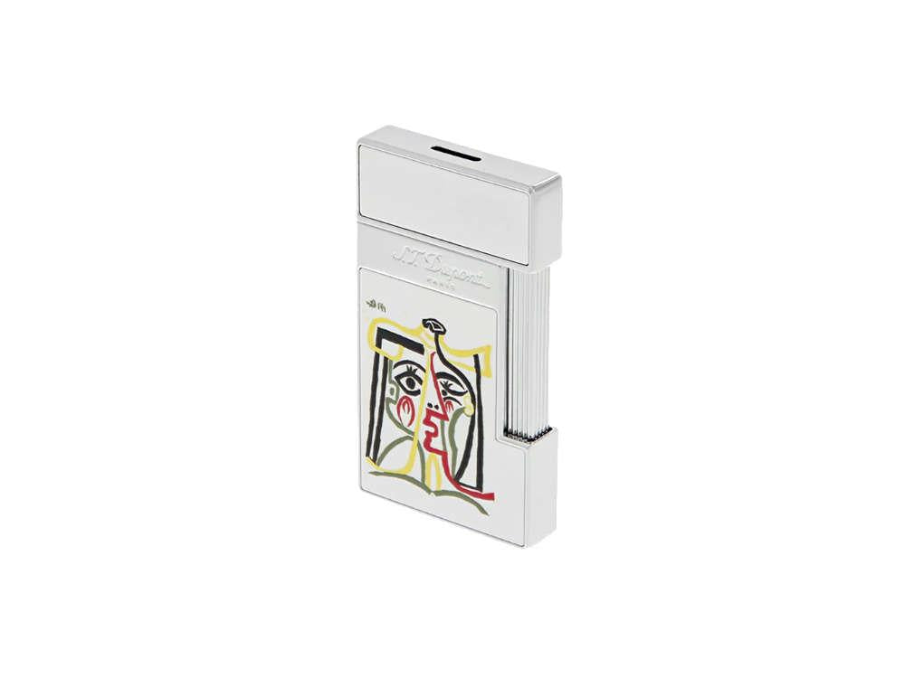 S.T. Dupont Slimmy Picasso Limited Edition Feuerzeug, Messing, Weiss, 028201