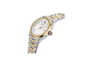 Swiss Military Hanowa Land Sidewinder Quartz Uhr, Weiss, Gold, SMWGH2101660