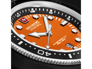 Swiss Military Hanowa Aqua Ocean Pioneer Quartz Uhr, Orange, 45 mm, SMWGN0001187