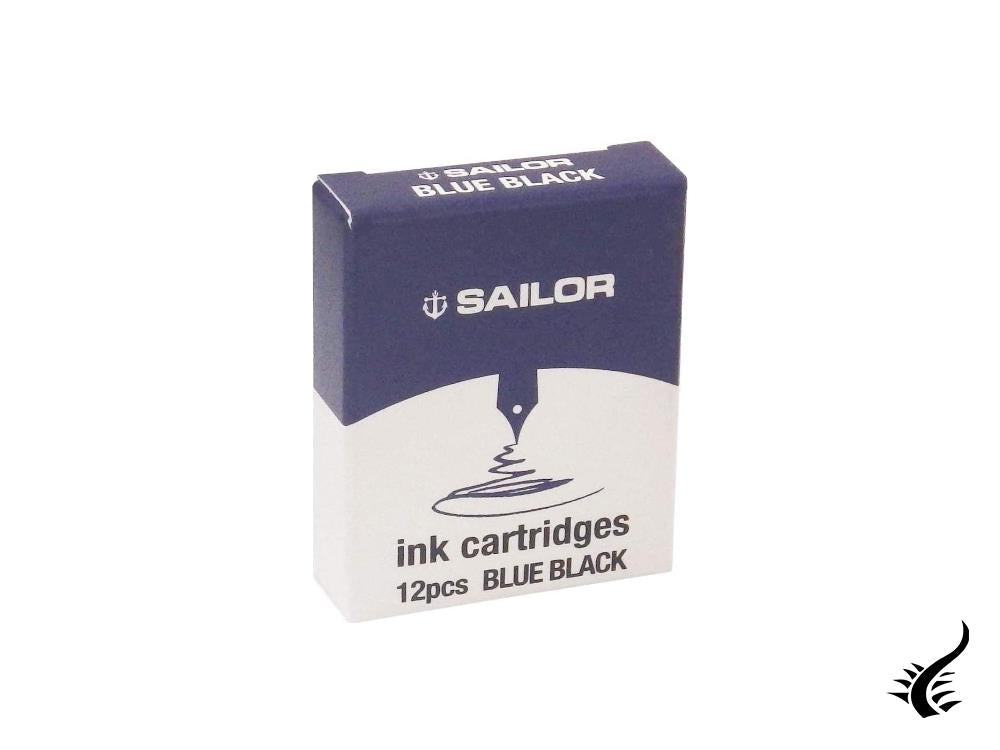 Sailor Jentle Tintenpatrone, Blau/Schwarz, 12 einheiten, 13-0404-144