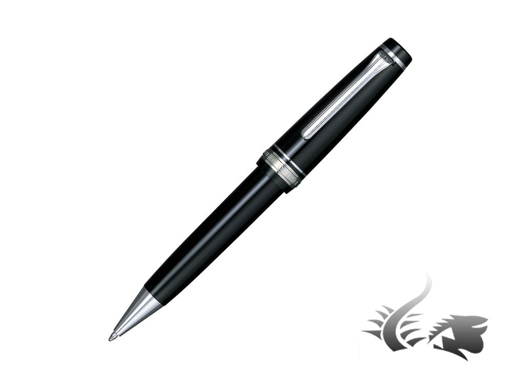 Sailor Professional Gear Silver Kugelschreiber, Schwarz, Chrome, 16-1037-620