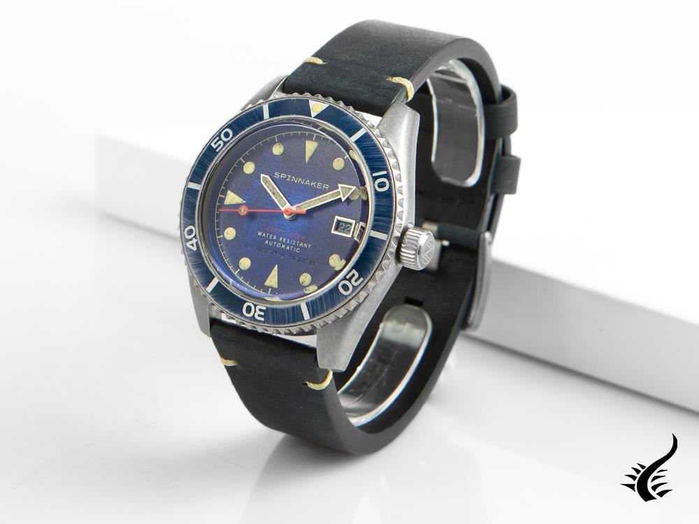 Spinnaker Wreck Automatik Uhr, Blau, 44 mm, 20 atm, SP-5089-02