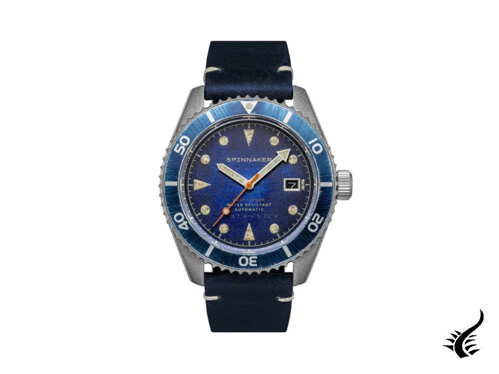 Spinnaker Wreck Automatik Uhr, Blau, 44 mm, 20 atm, SP-5089-02
