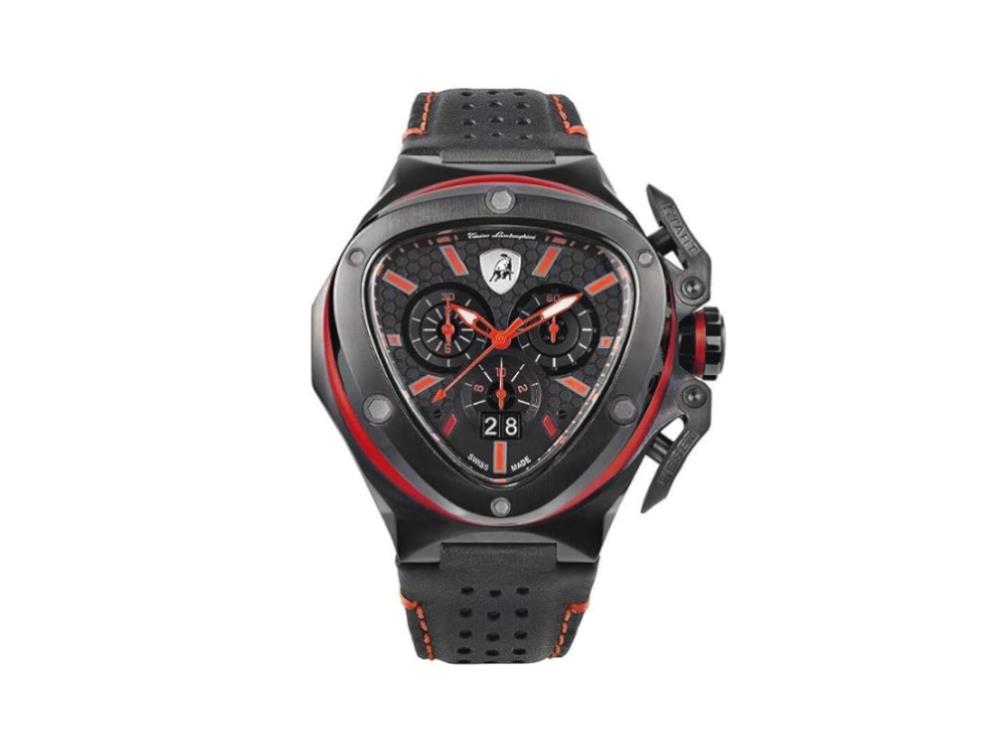 Tonino Lamborghini Spyder X Red Quartz Uhr, 53 mm, Chronograph, T9XA