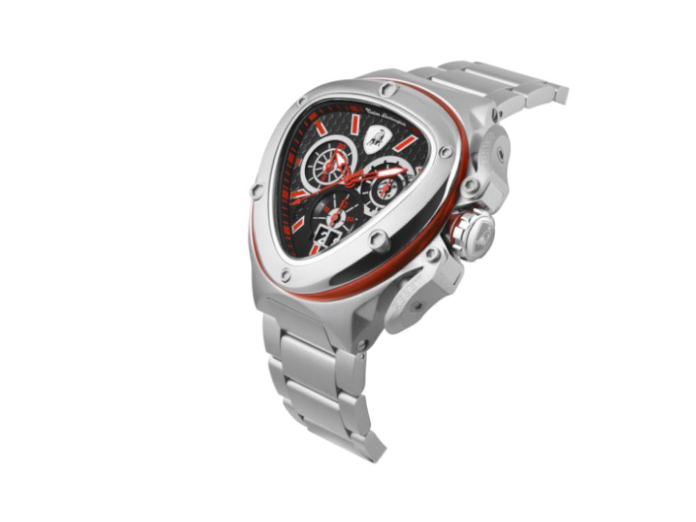 Tonino Lamborghini Spyder X Red SS Quartz Uhr, 53 mm, Chrono, T9XA-SS-B