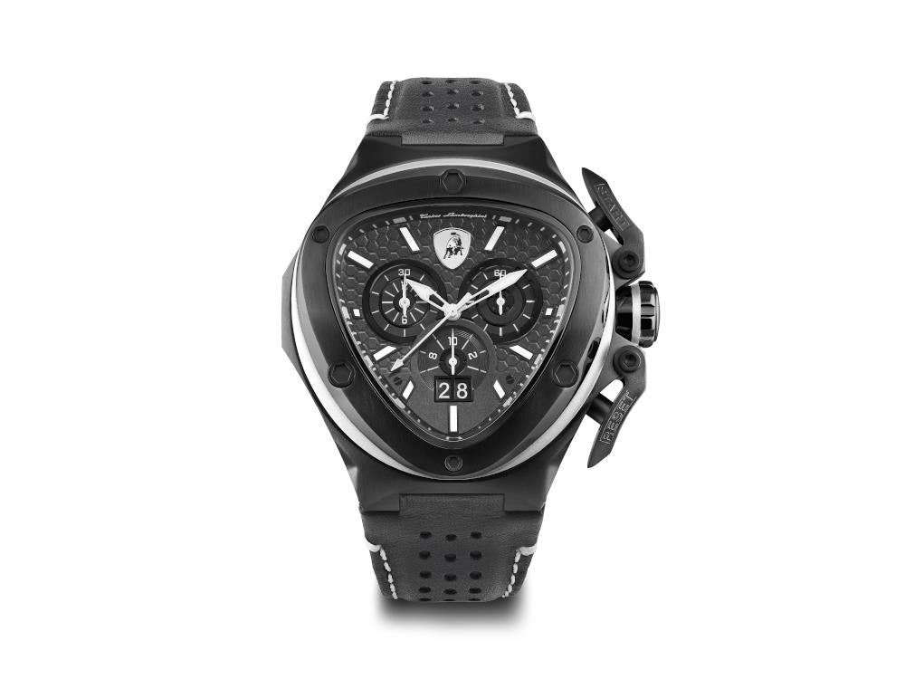 Tonino Lamborghini Spyder Quartz Uhr X, Schwarz, 53 mm, Chronograph, T9XD